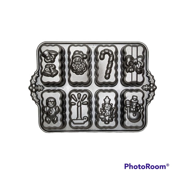 Nordic Ware Christmas Mini Loaf Pan Holiday Giving Treats Decorative Gifts - Picture 12 of 13